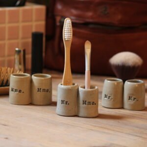 Double porte brosse à dents Mr. & Mme.