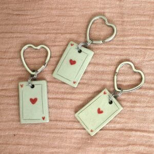 Porte-clefs As de coeur